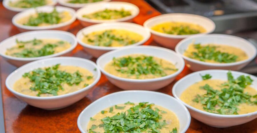 Algarve: Fado Night with 6- Course Algarvian Tapas Dishes - Course five: prawns in bread porridge