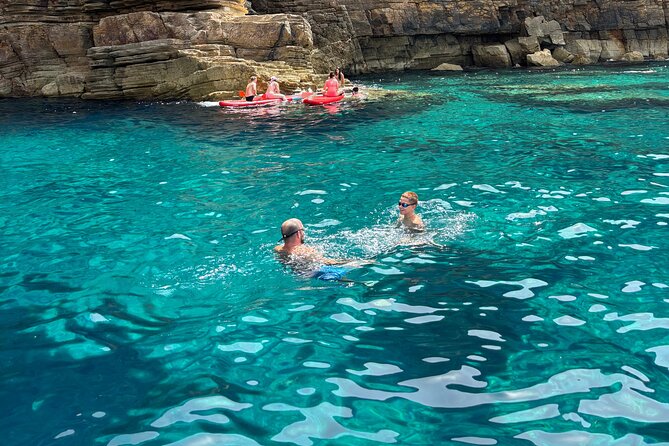 Coves and Caves Excursion with Tapas and Premium Open Bar in Ibiza - Cala Bassa gives you 90 minutes to choose your pace