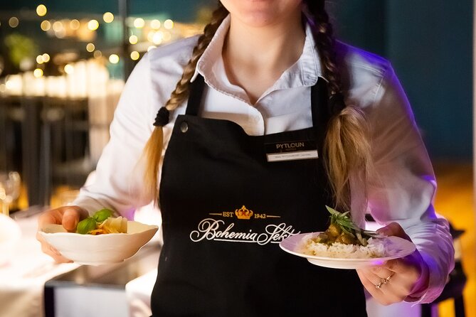 Czech Tapas with Unlimited Beverages at Stylish Restaurant Bar - Soup, Duck, Steak, and Dessert
