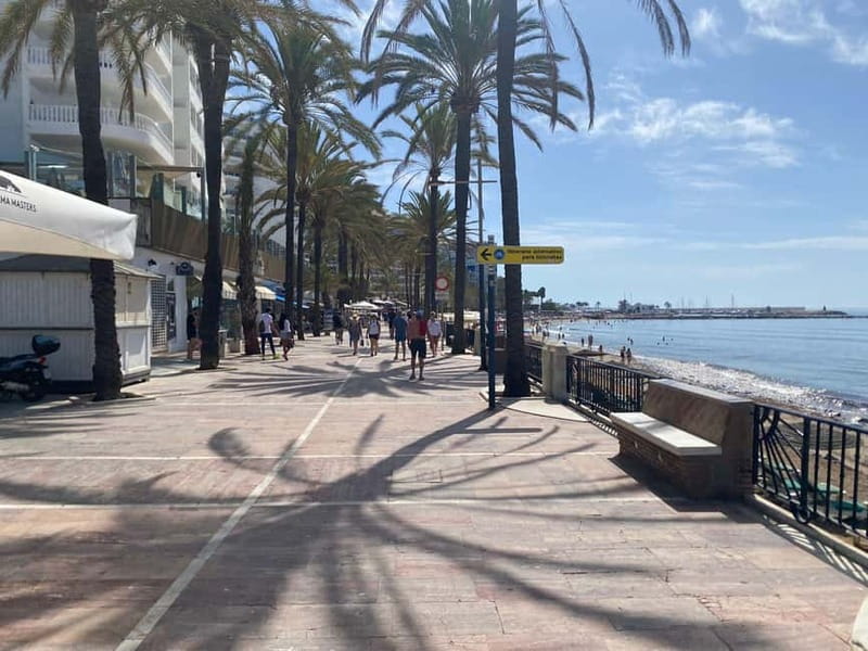 From Estepona, Mijas, Marbella: Marbella Private Tour with Transport, Tapas, and Drinks - From the beach promenade to Marbella’s ports