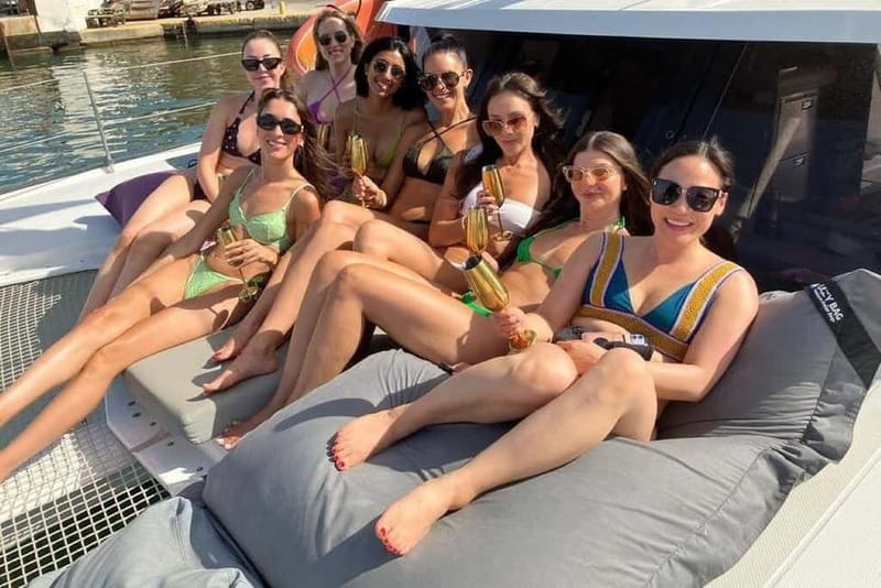 From Palma: Luxury Catamaran Group Tour with Tapas & Drinks - The swimming bay is the main event