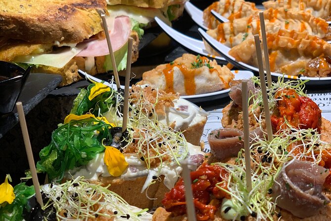 Full-day private Bilbao tour (Guggenheim museum & full pintxo lunch included) - Pintxos in Plaza Nueva, the Right Kind of Bilbao Lunch