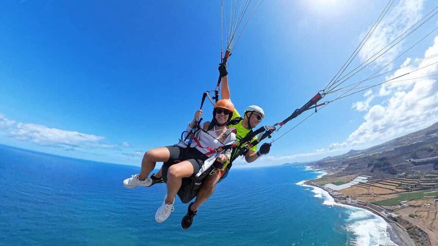 Gran Canaria: Paragliding Flight with Tapas & Pickup - Launch sites above cliffs, bays, and ravines