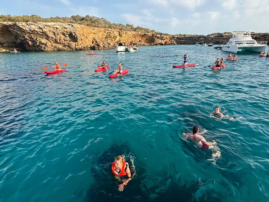 Ibiza: Sunset Boat Tour with Water Sports, Open Bar & Tapas - Cruising the northwest nature reserve