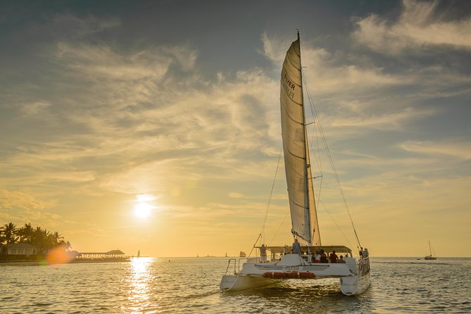 Key West Sunset Sail: Dolphin Watching, Wine, and Tapas - Fort Zachary Taylor and Sunset Key from the water