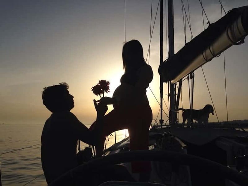 Lisbon: Romantic Cruise with Wine & Portuguese Tapas - Belém Tower and the first stretch of the Tagus