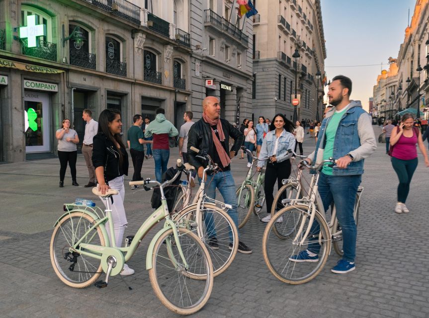 Madrid by Night: Vintage Bike Tour Highlights/Optional Tapas - Santa Ana, Casa de Cervantes, and the ride home