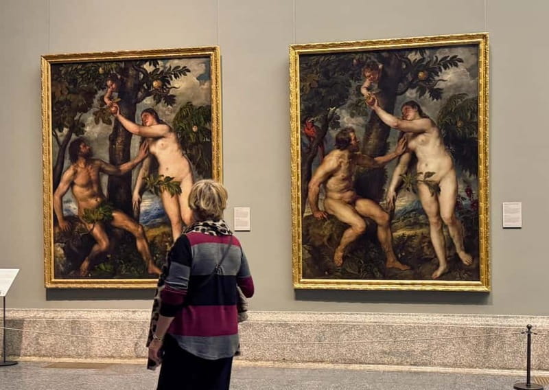 Madrid: Prado Museum and Tapas & Wine Tour with Local Guide - Six tapas across three tasting stops