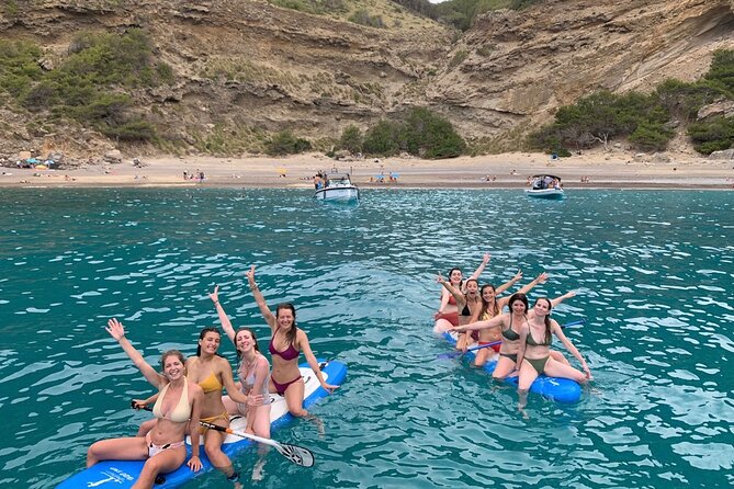 Mallorca Beach & Caves 4hr Boat Trip Drinks, Tapas, SUP & Snorkel - Who will get the most from this boat day?
