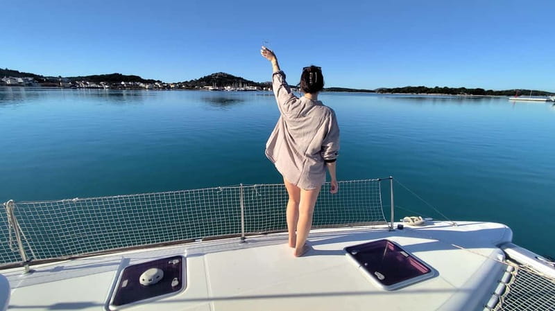 Mallorca: Catamaran Boat Tour with Tapas - The Camp de Mar swim stop