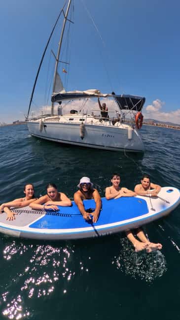 New Sailing / Boat Tour with Free Drinks and Tapas - Barcelona’s skyline from the Mediterranean