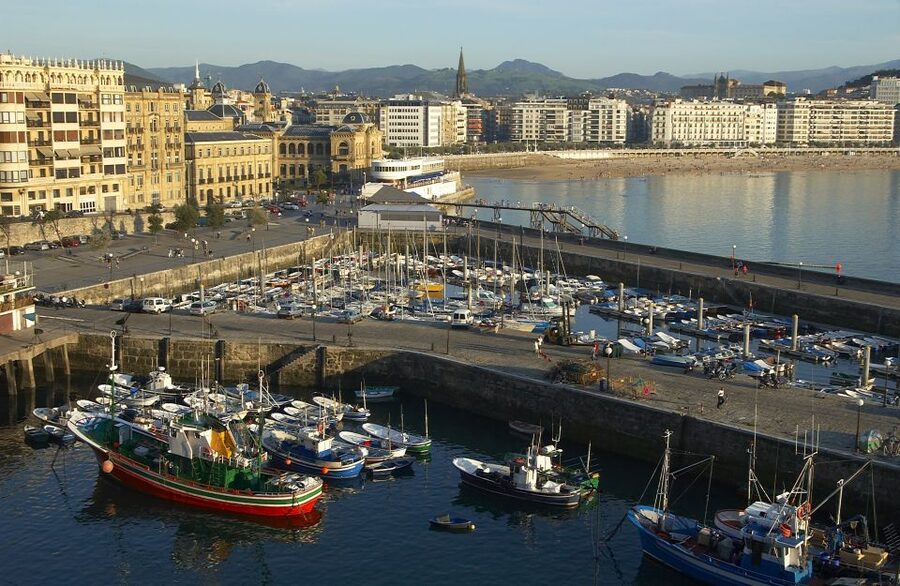 San Sebastian: Walking Tour with Pintxo and Drink - Constitution Plaza and the two historic churches