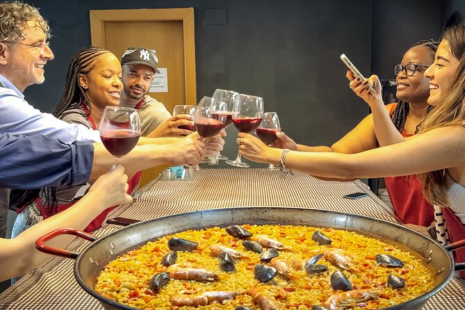 Seafood Paella Maestro with Tapas and Sangria - A Barcelona cooking class built around sharing