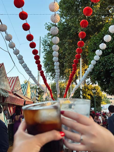 Seville: April Fair Guided Walking Tour with Tapas & Drinks - Three or four tapas inside a private caseta