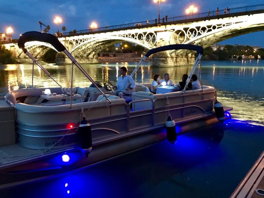 Seville: Exclusive River Boat Tour with Tapas - First views: La Cartuja and Expo 92
