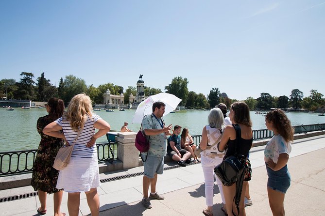 Skip-the-line Madrid Royal Palace with tapas tasting & Retiro Park - The Sabatini Gardens and the tapas stop