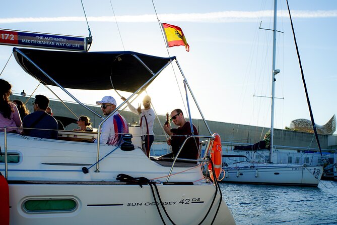 Sunset Sailing Experience w/ Live Spanish Guitar & Spanish Tapas - Setting out from Moll de Mestral